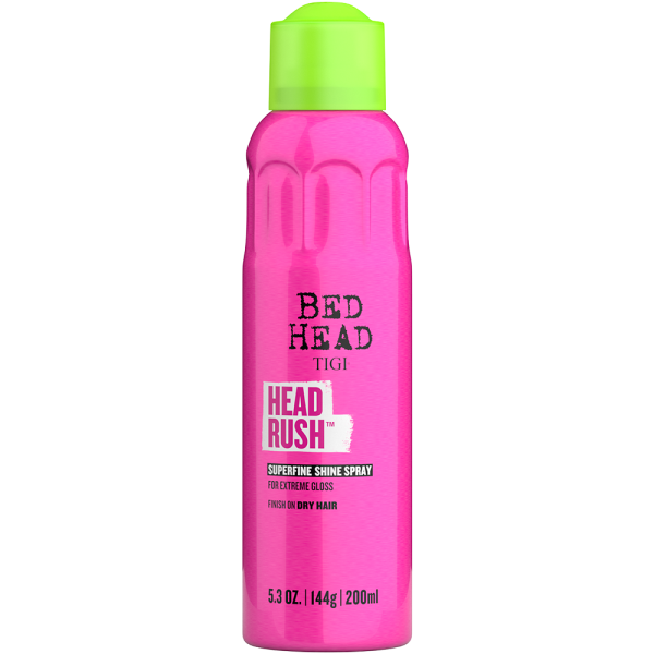 اسپری براق کننده ضد وز و آبرسان موی تی جی - Tigi Head Rush Shine Hair Spray for Smooth Shiny Hair